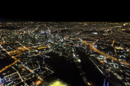 Aerial Image of MELBOURNE NIGHT SERIES