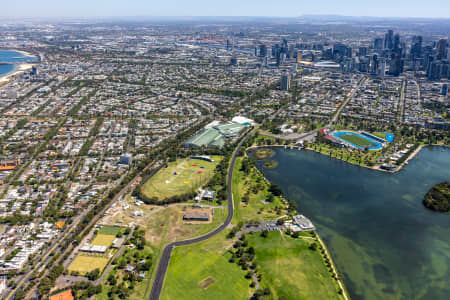 Aerial Image of ALBERT PARK