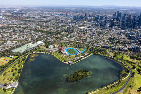 Aerial Image of ALBERT PARK