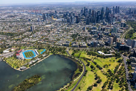 Aerial Image of ALBERT PARK