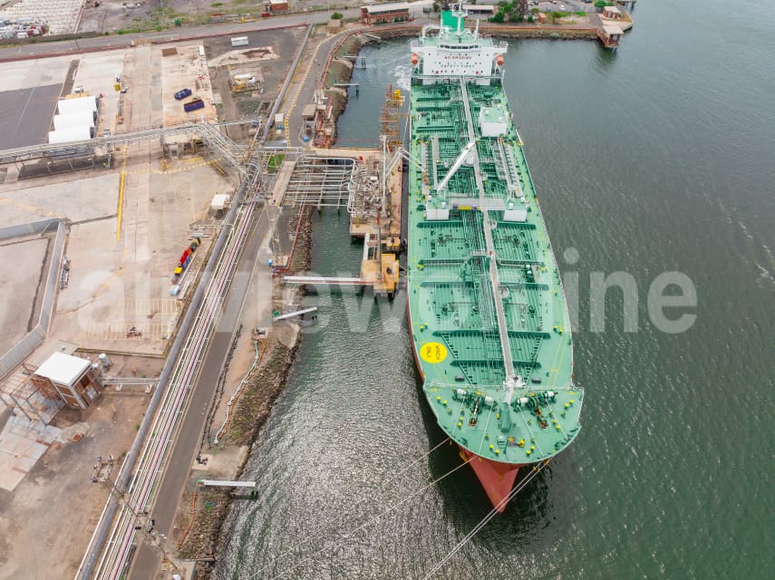 Aerial Image of Ship at Holden Dock on the Yarra River, West Melbourne