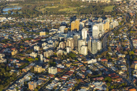 Aerial Image of BONDI JUNCTION EARLY MORNING
