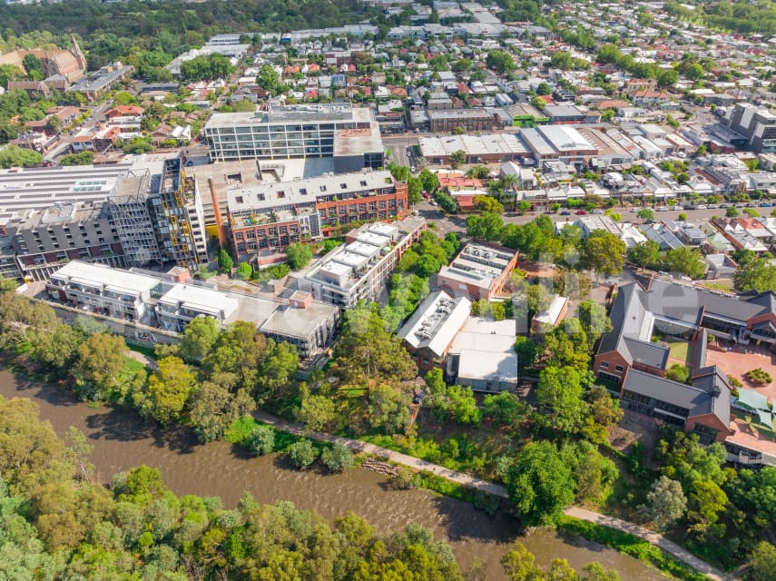 Aerial Image of Abbotsford and Yarra River