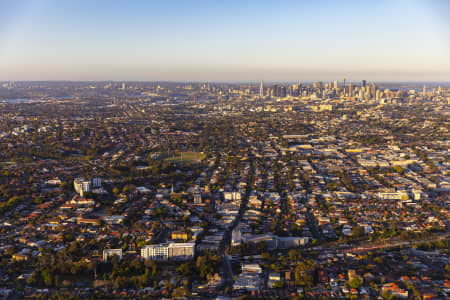 Aerial Image of MARRICKVILLE DUSK