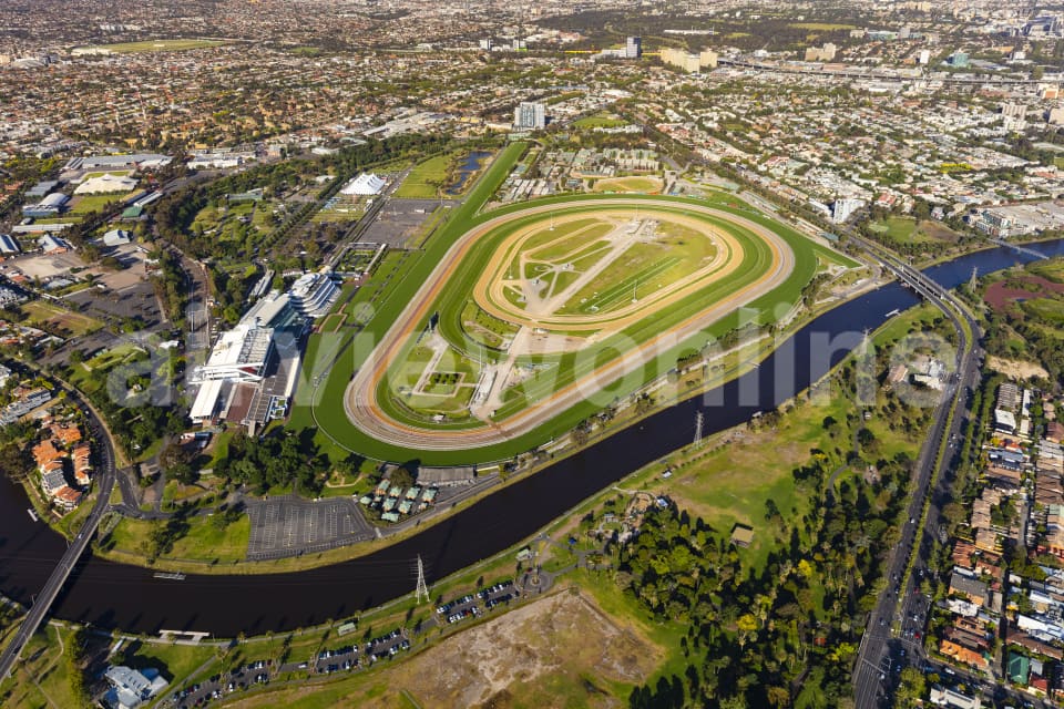 Aerial Image of Flemington Racecourse