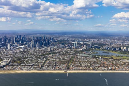 Aerial Image of ALBERT PARK