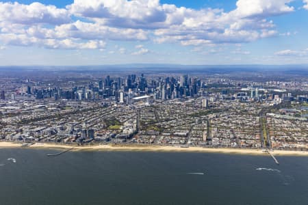 Aerial Image of PORT MELBOURNE BEACH