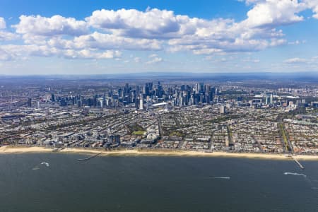 Aerial Image of PORT MELBOURNE BEACH