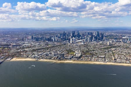 Aerial Image of PORT MELBOURNE BEACH