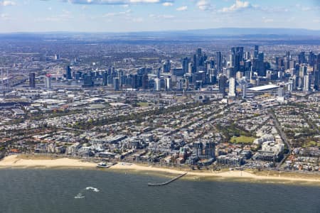 Aerial Image of PORT MELBOURNE BEACH