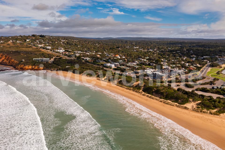 Aerial Image of Anglesea Beach and town