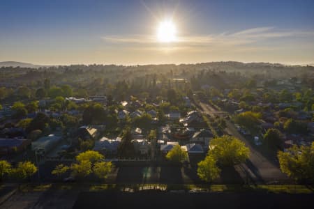 Aerial Image of ORANGE SUNRISE AND EARLY MORNING
