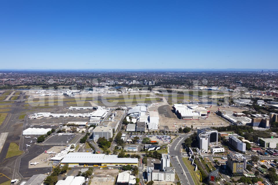 Aerial Image of Mascot Sydney Airport
