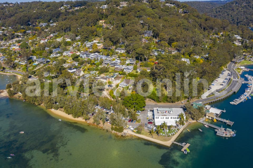 Aerial Image of The Waterfront Cafe Church Point