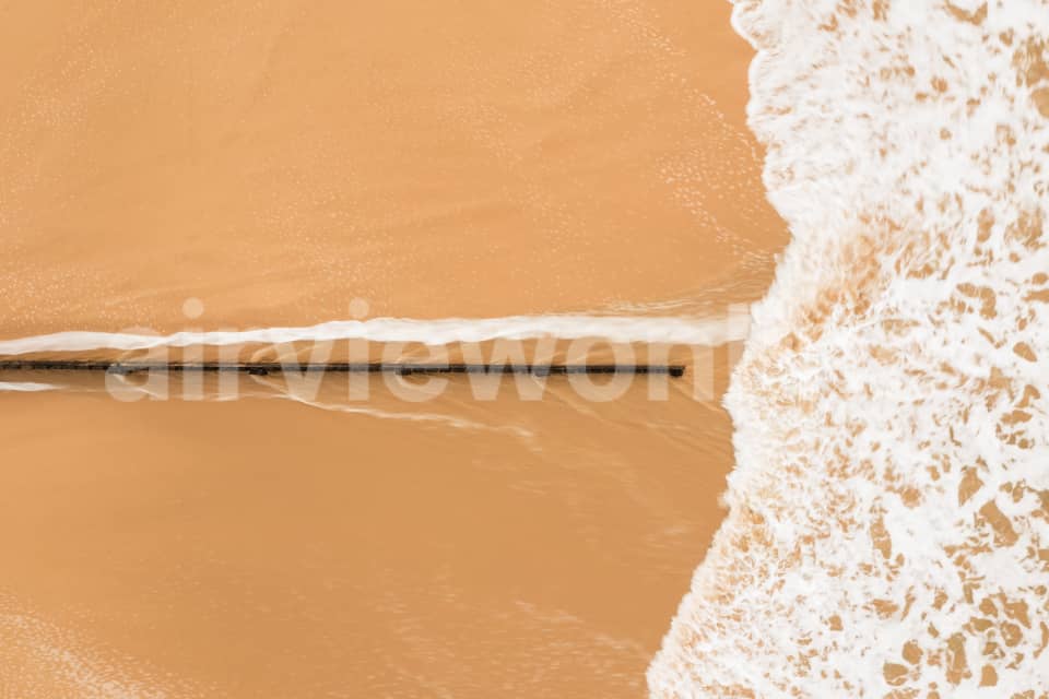 Aerial Image of Wave detail Torquay Front Beach