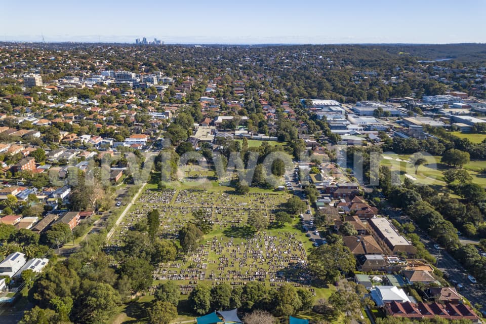 Aerial Image of Manly Cemetery