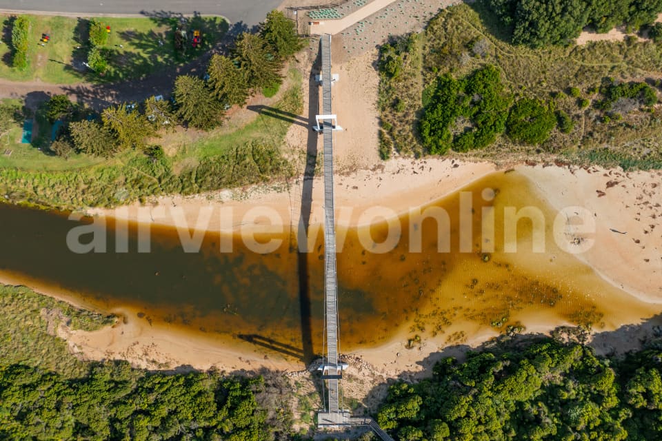 Aerial Image of Port Campbell Suspension Bridge