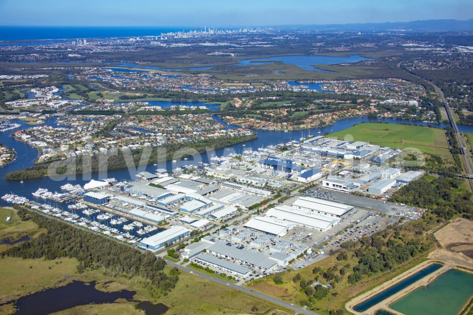 Aerial Image of Coomera Industrial area