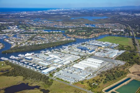 Aerial Image of COOMERA INDUSTRIAL AREA