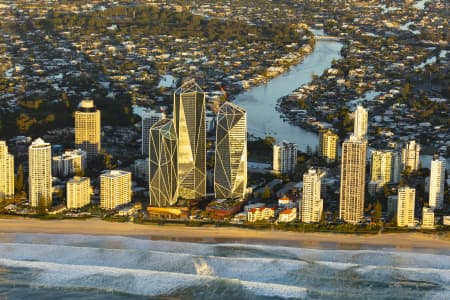 Aerial Image of SURFERS PARADISE SUNRISE