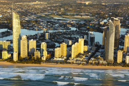 Aerial Image of SURFERS PARADISE SUNRISE