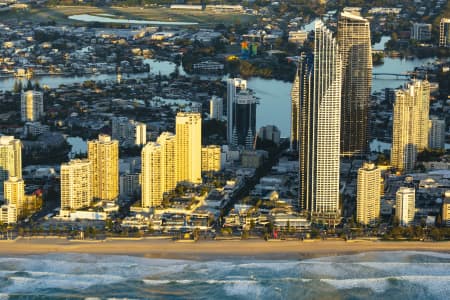 Aerial Image of SURFERS PARADISE SUNRISE