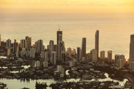 Aerial Image of SURFERS PARADISE SUNRISE