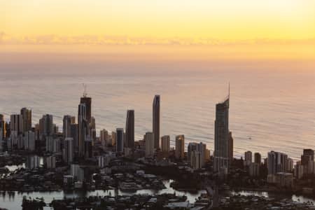 Aerial Image of SURFERS PARADISE SUNRISE