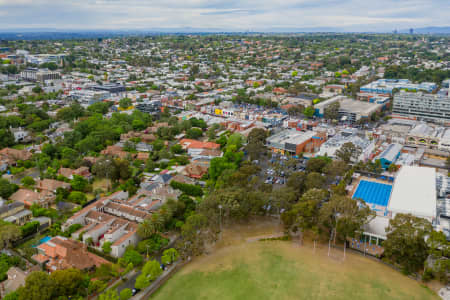 Aerial Image of GLENFERRIE OVAL AND AQUATIC CENTRE, HAWTHORN