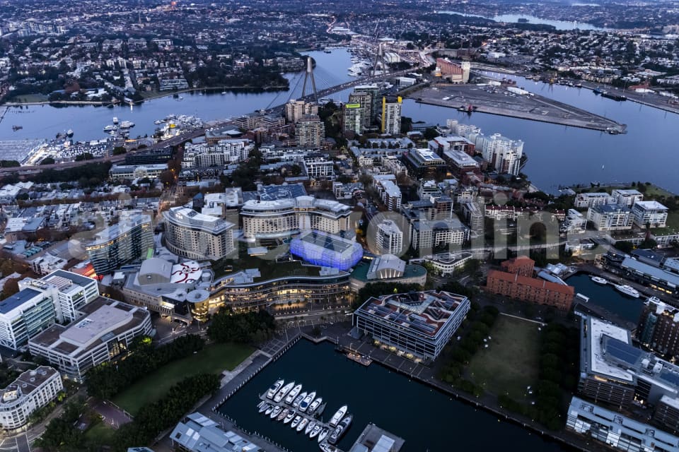 Aerial Image of Pyrmont Dawn