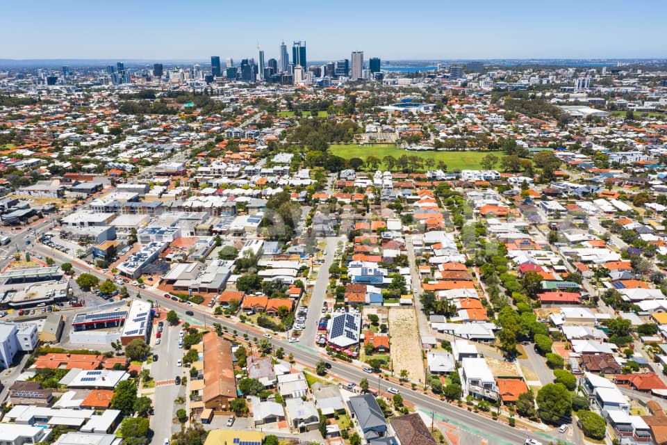 Aerial Image of Angrove street North Perth