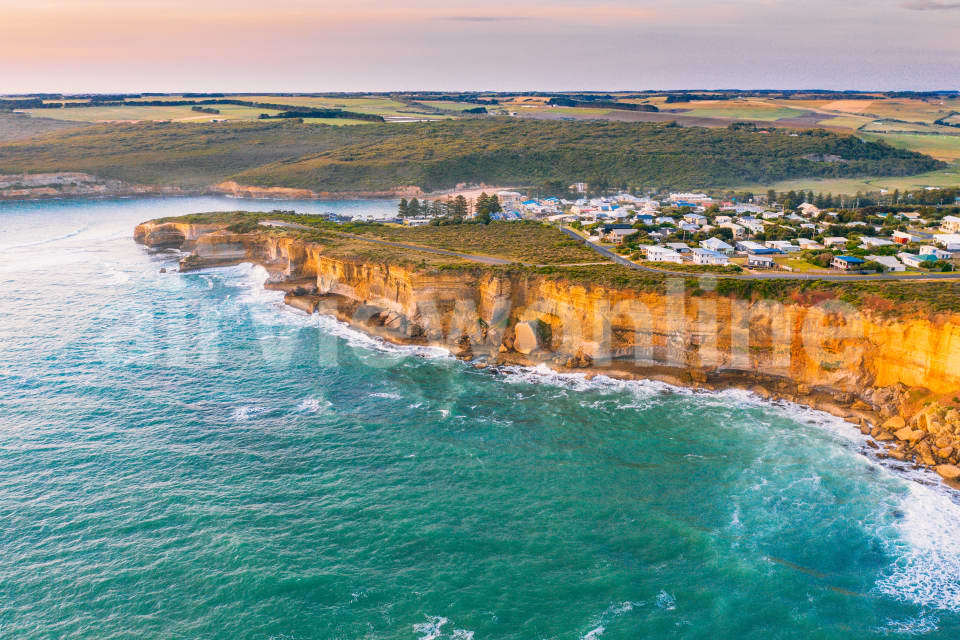 Aerial Image of Sea Cliffs at Port Campbell