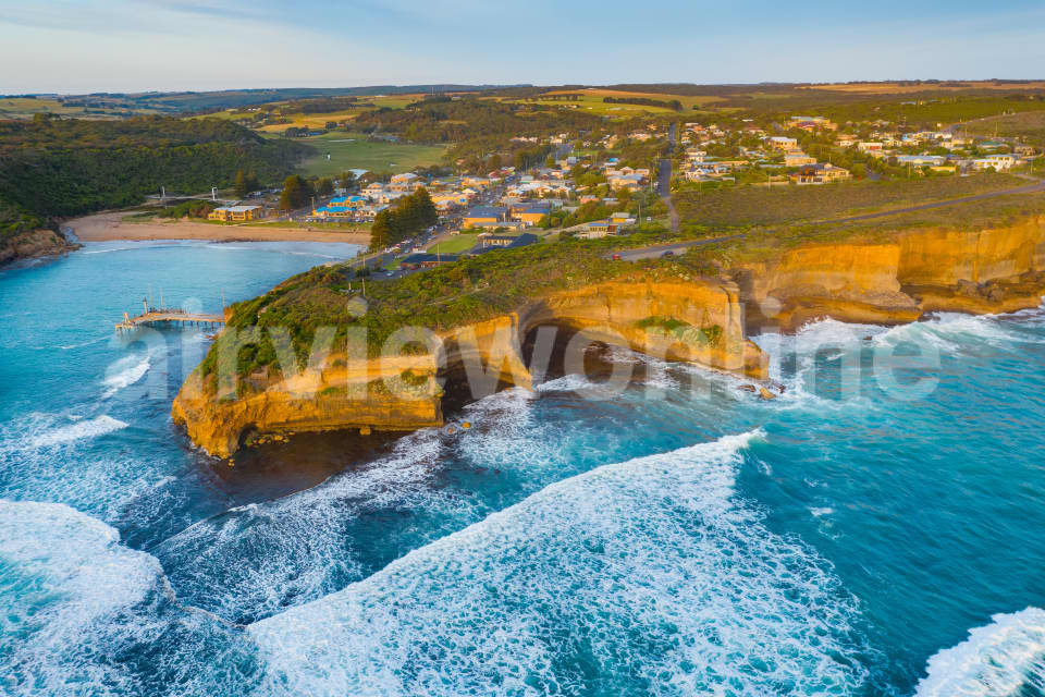 Aerial Image of Cliffs at Port Campbell