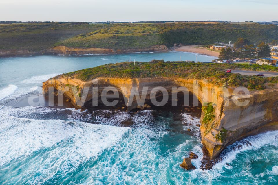 Aerial Image of Cliffs at Port Campbell