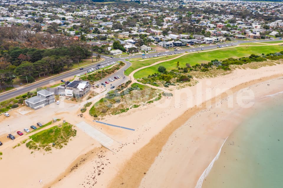 Aerial Image of Torquay Beach and Boat Ramp