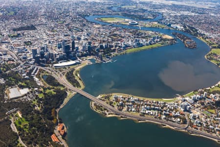 Aerial Image of PERTH CBD FROM SOUTH PERTH