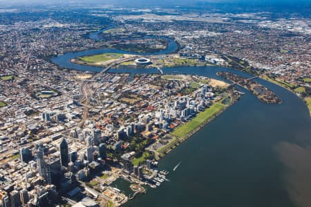 Aerial Image of PERTH CBD