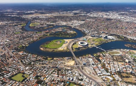 Aerial Image of EAST PERTH