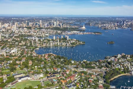 Aerial Image of POINT PIPER, DOUBLE BAY AND SYDNEY HARBOUR