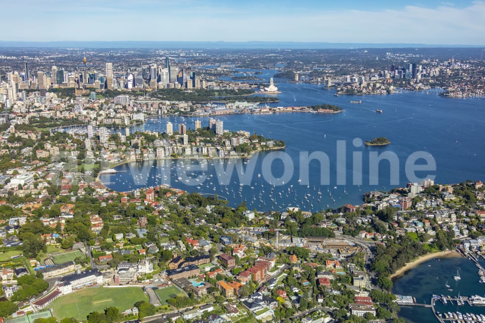 Aerial Image of Point Piper, Double Bay and Sydney Harbour
