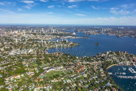 Aerial Image of POINT PIPER, DOUBLE BAY AND SYDNEY HARBOUR