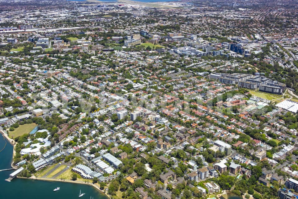Aerial Image of Glebe and Harold Park