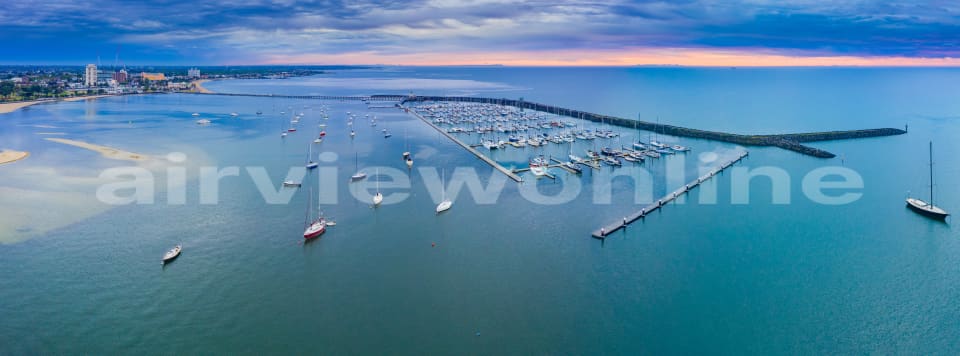 Aerial Image of St Kilda Pier Marina and breakwater