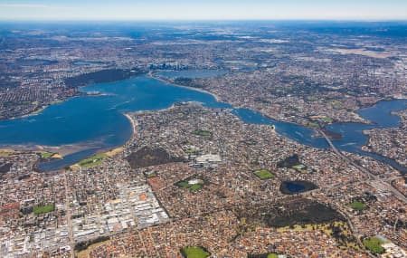 Aerial Image of BOORAGOON TOWARDS PERTH CBD