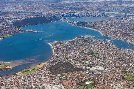 Aerial Image of BOORAGOON TOWARDS PERTH CBD