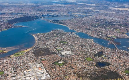 Aerial Image of BOORAGOON TOWARDS PERTH CBD
