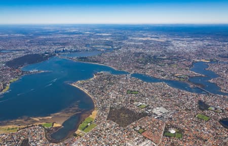 Aerial Image of BOORAGOON TOWARDS PERTH CBD