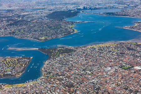 Aerial Image of BICTON TOWARDS PERTH CBD