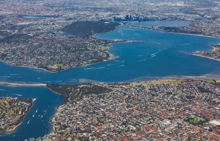 Aerial Image of BICTON TOWARDS PERTH CBD