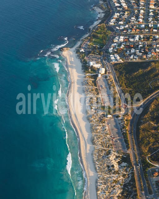 Aerial Image of Trigg Beach Sunrise
